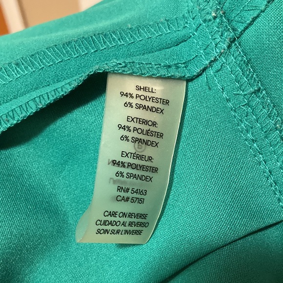 Calvin Klein Emerald Green Ruffle Short Sleeve Dress - Picture 6 of 6